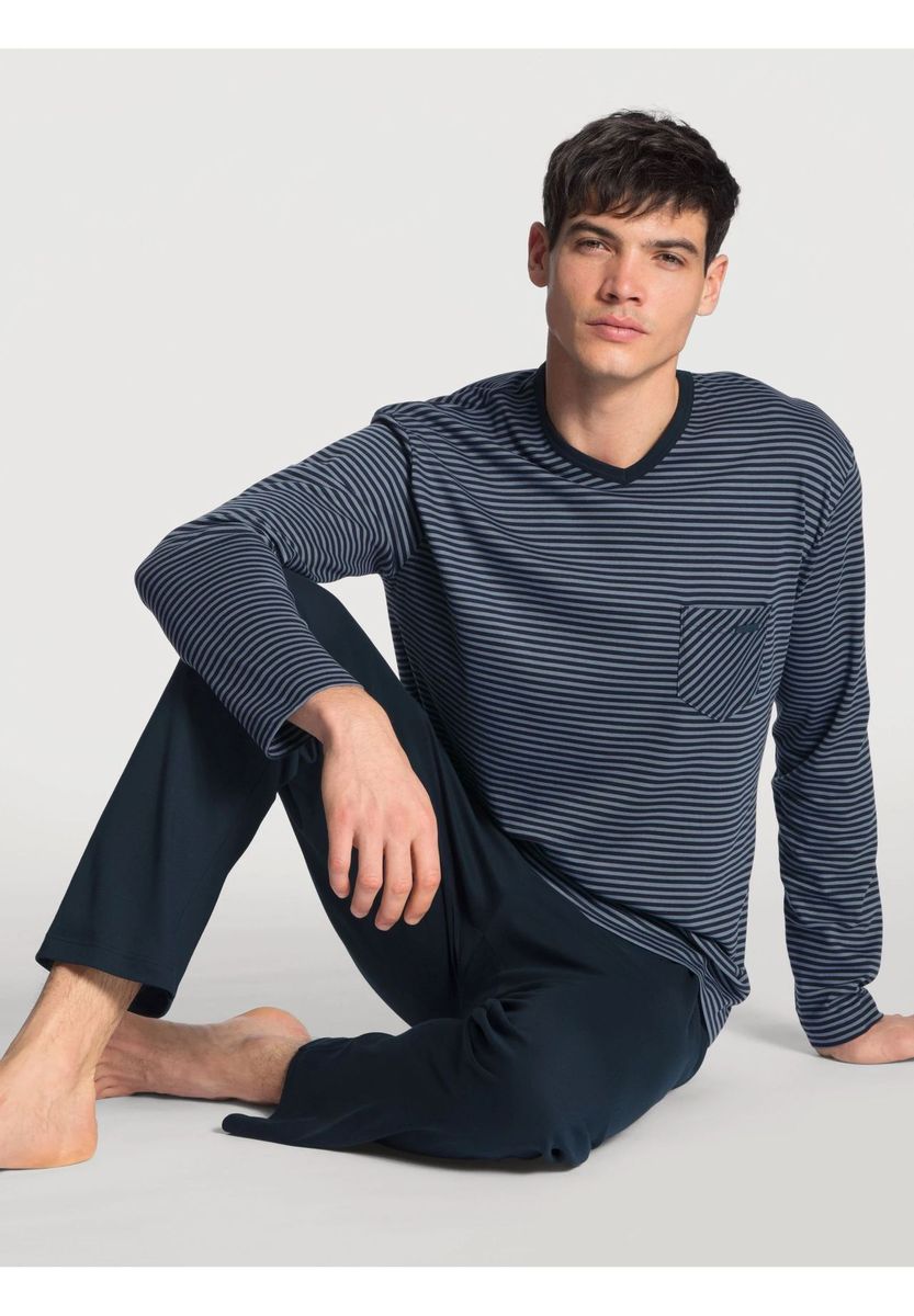 Herren-Schlafanzug-Set mit Streifen