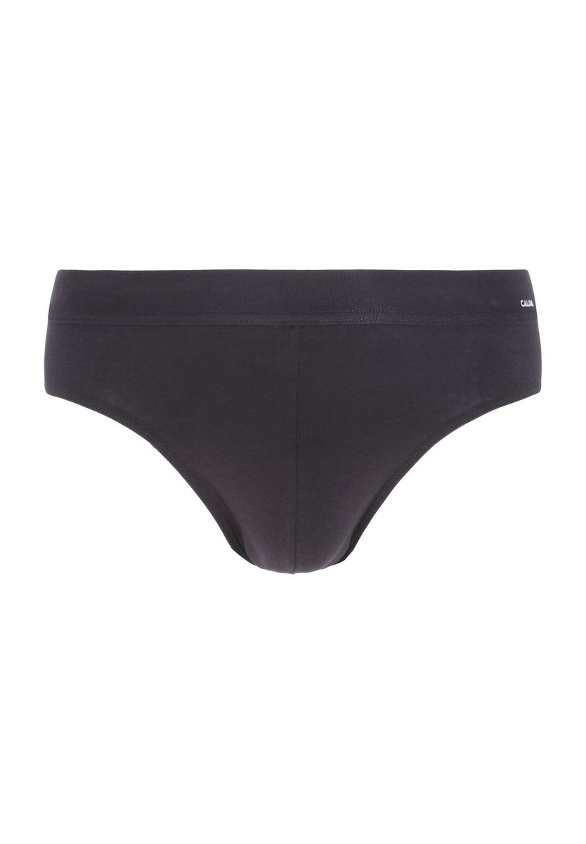Herren Uni Schwarze Baumwollslips