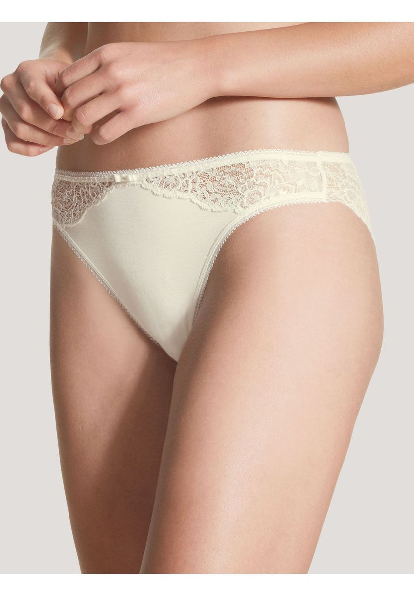 Hipster-Slip mit Spitzenbesatz und Schleife