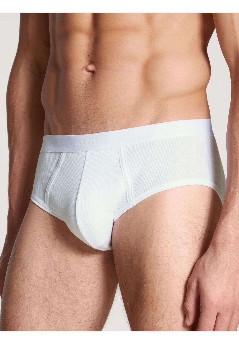 Klassische weiße Baumwollslips Doppelpack