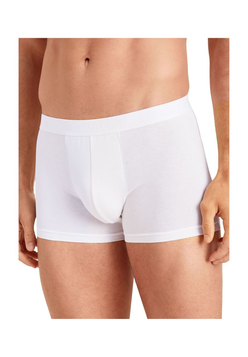 Klassische weiße Baumwoll-Boxershorts