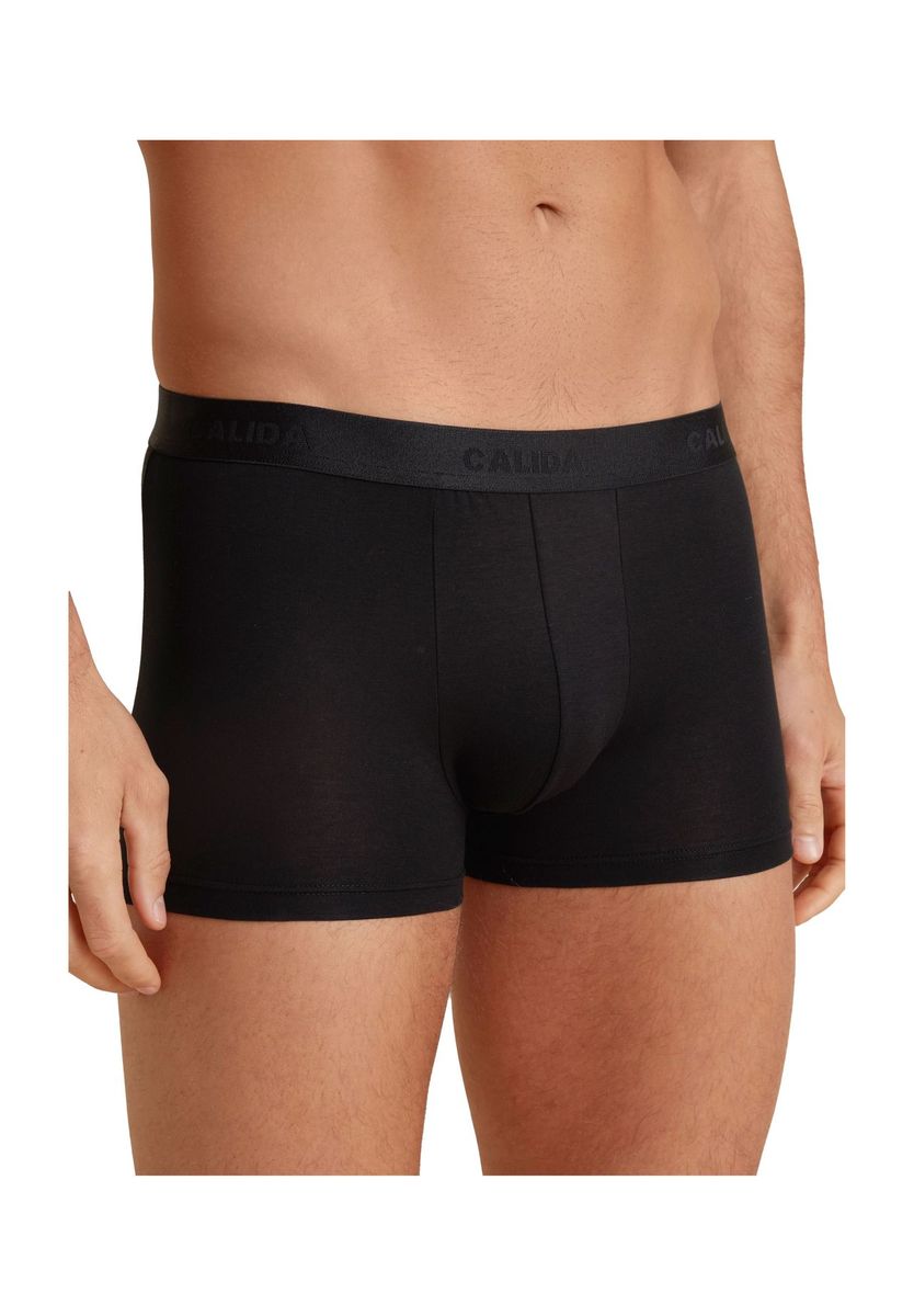 Schwarze Baumwoll-Boxershorts für Herren