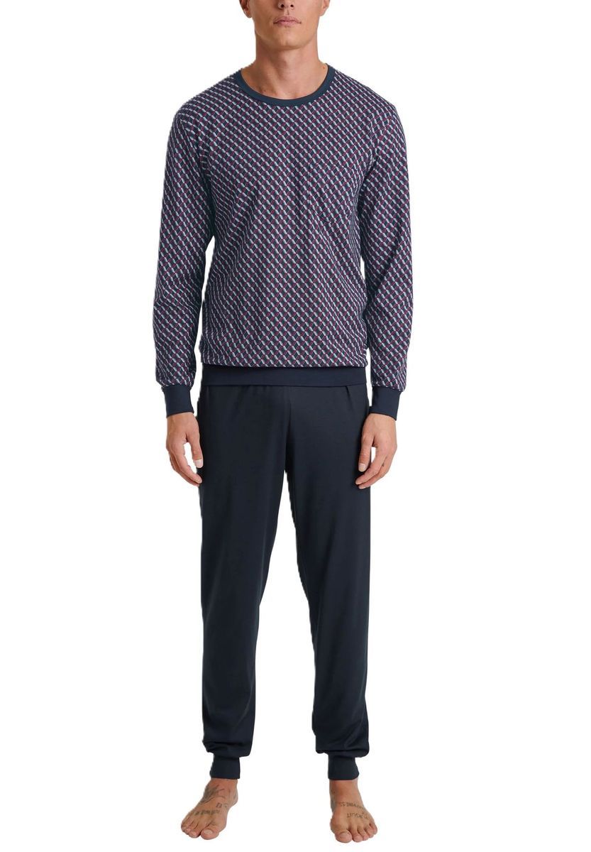 Herren Schlafanzug Set mit Aufdruck