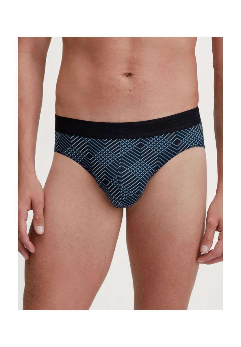 Herren Baumwoll-Slips mit Geometrischem Muster