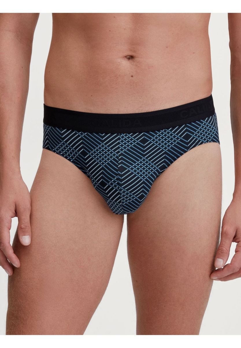 Herren Baumwoll-Slips mit Geometrischem Muster