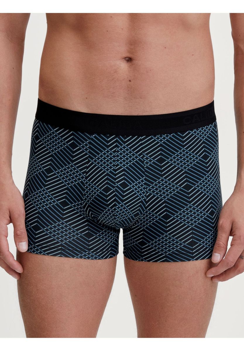 Herren Baumwoll-Boxershorts mit geometrischem Muster