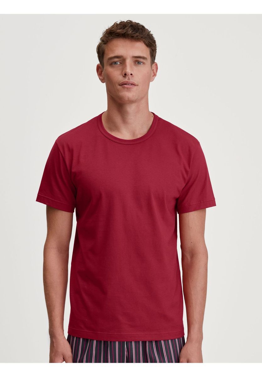 Baumwoll Schlaf-Oberteil mit entspannter Passform