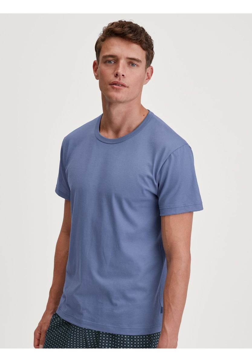 Klassisches Baumwoll-Jersey Schlafshirt