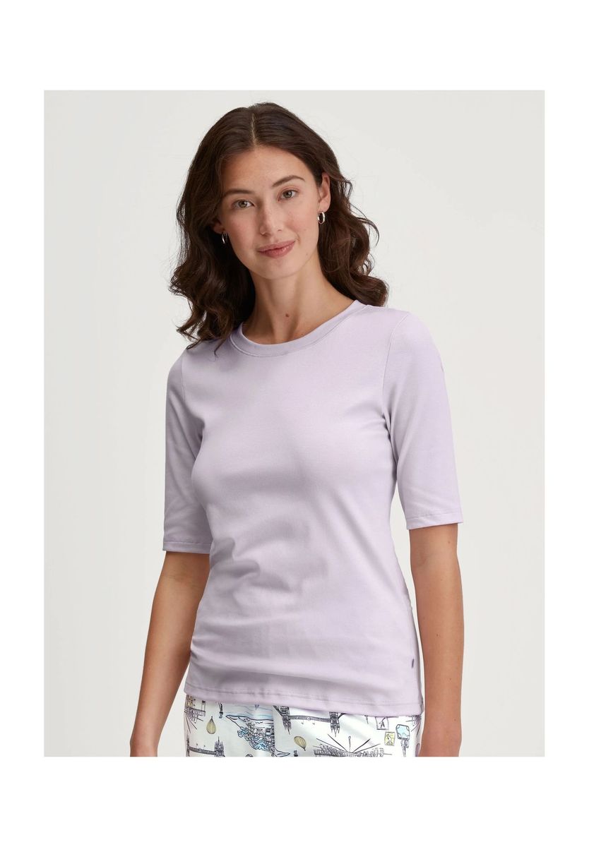 Lässiges Baumwollmischungs-T-Shirt