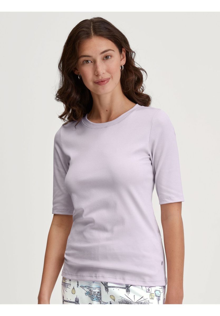 Lässiges Baumwollmischungs-T-Shirt