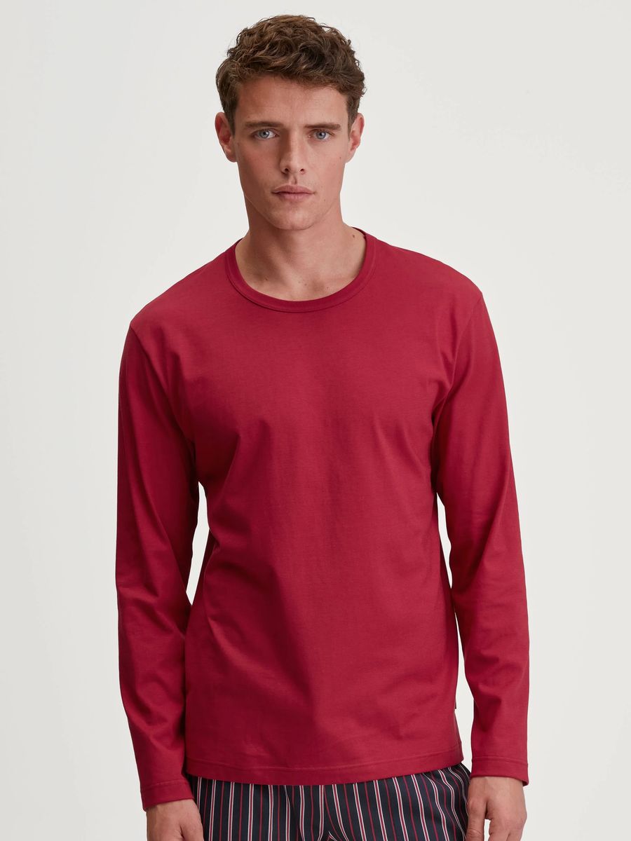 Langarm-Schlafshirt aus Bio-Baumwolle