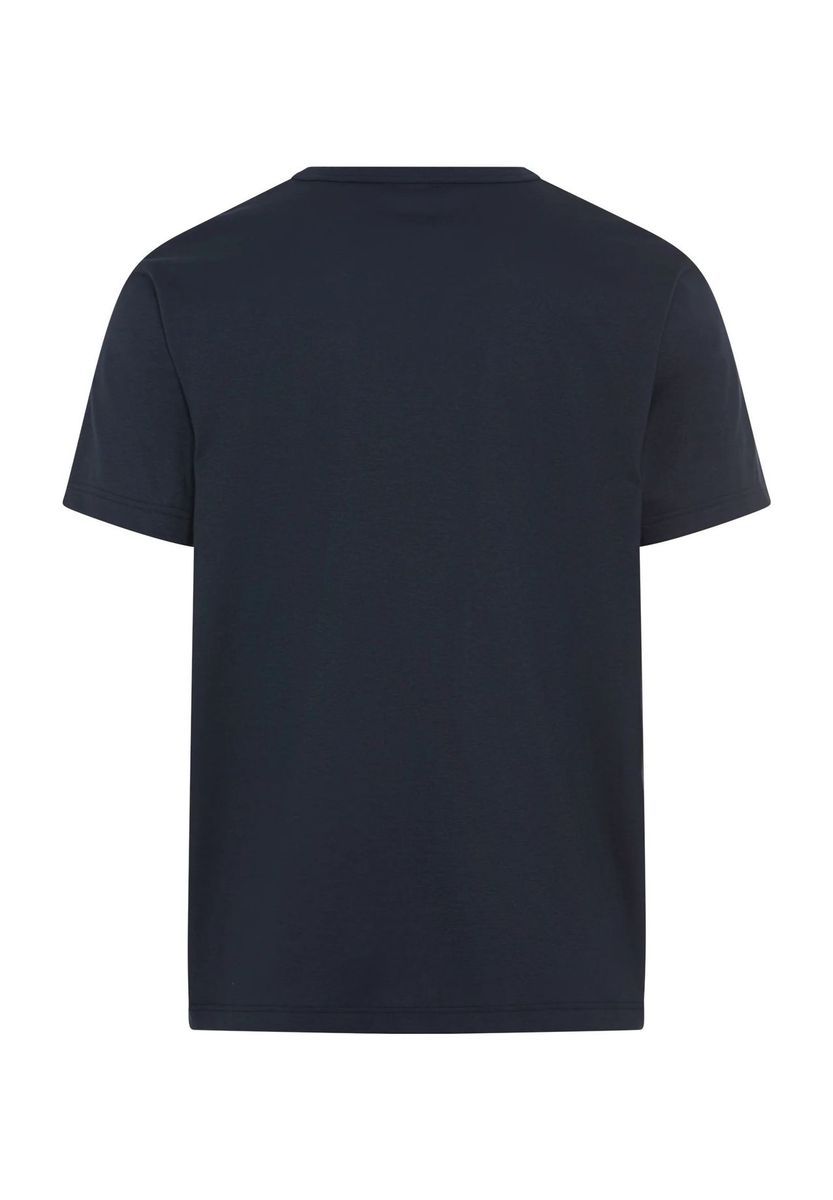 Lässiges Baumwoll-T-Shirt mit V-Ausschnitt