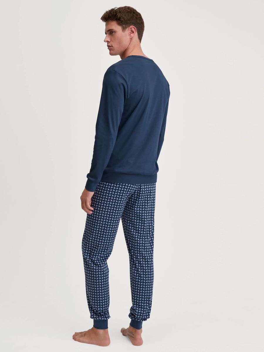 Baumwoll Pyjama Set mit entspannter Passform