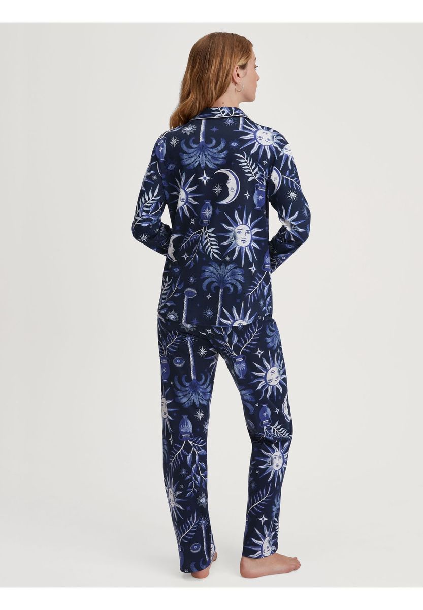 Baumwoll-Pyjama-Set mit himmlischem Aufdruck