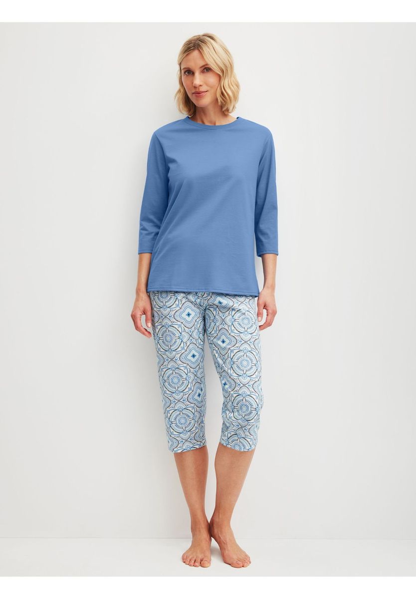 Damen 3/4-Ärmel Schlafanzug Set