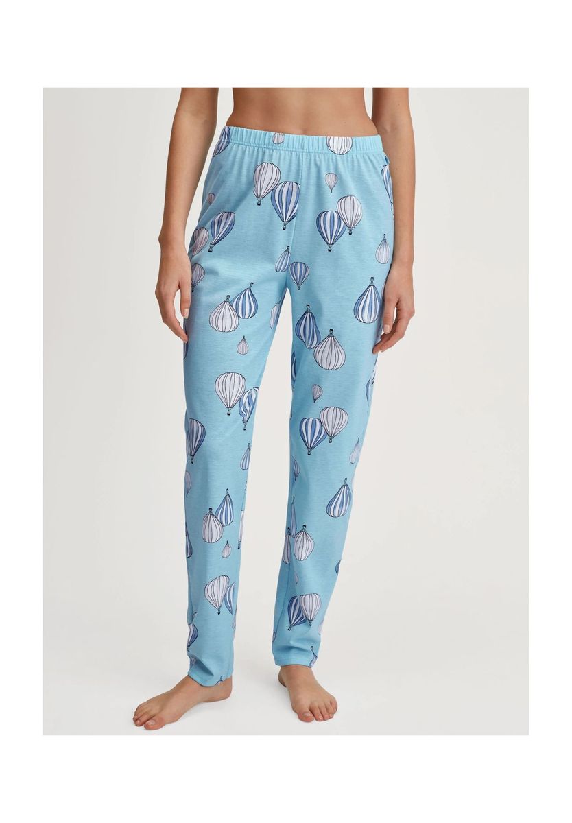 Locker geschnittene Loungehose mit Ballon-Print