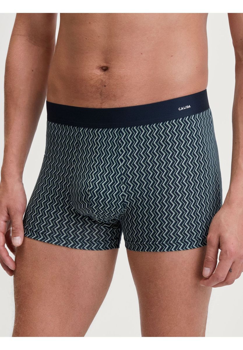 Gemusterte Stretch-Baumwoll-Boxershorts