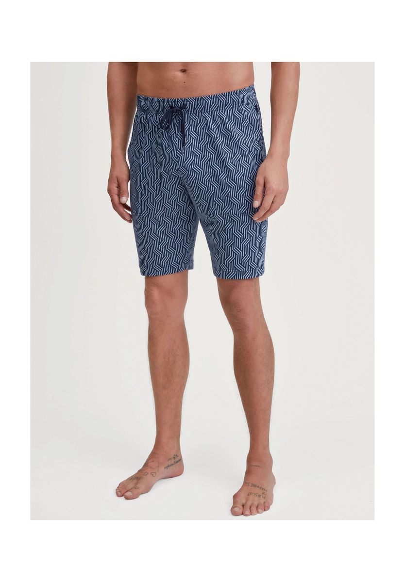Herren Lounge Shorts mit geometrischem Muster