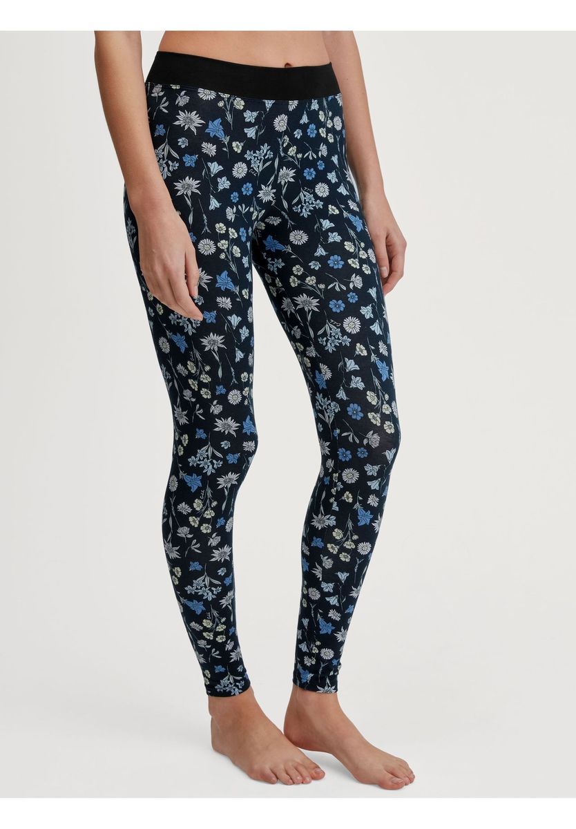 Leggings mit floralem Print und Gummibund
