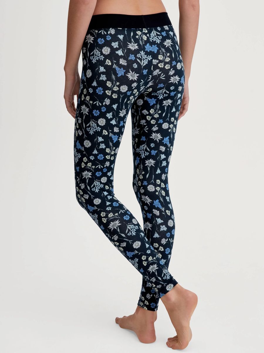 Leggings mit floralem Print und Gummibund