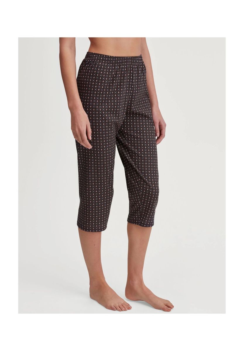 Bedruckte Baumwoll-Capri-Pyjamahose