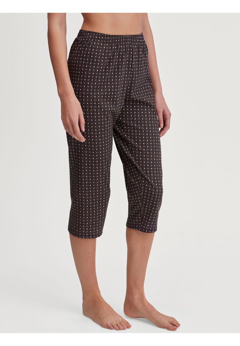 Bedruckte Baumwoll-Capri-Pyjamahose