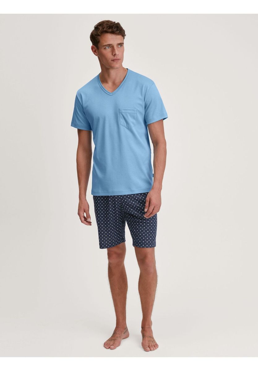 Baumwoll-Pyjama-Set in Relaxed Fit