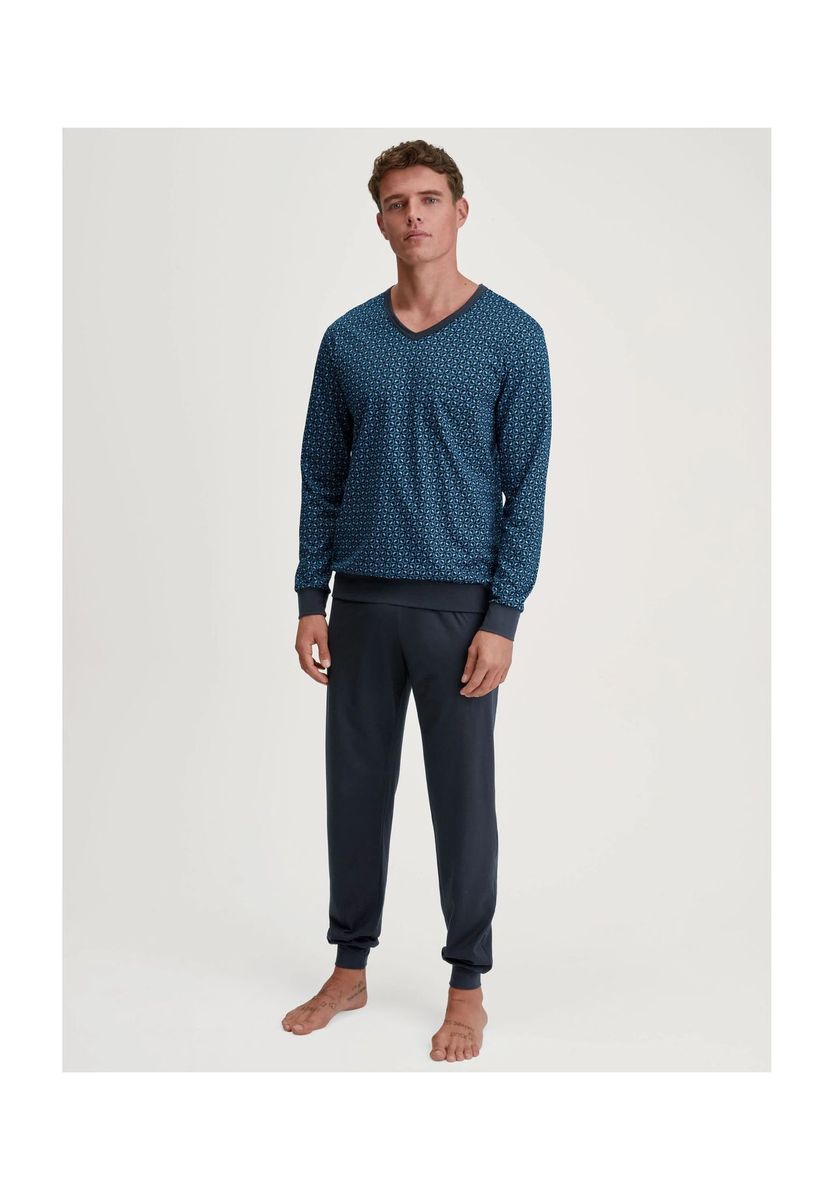 Herren Schlafanzug Set Relaxed Fit Baumwolle