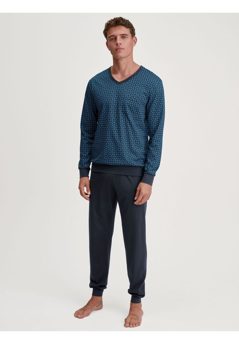 Herren Schlafanzug Set Relaxed Fit Baumwolle