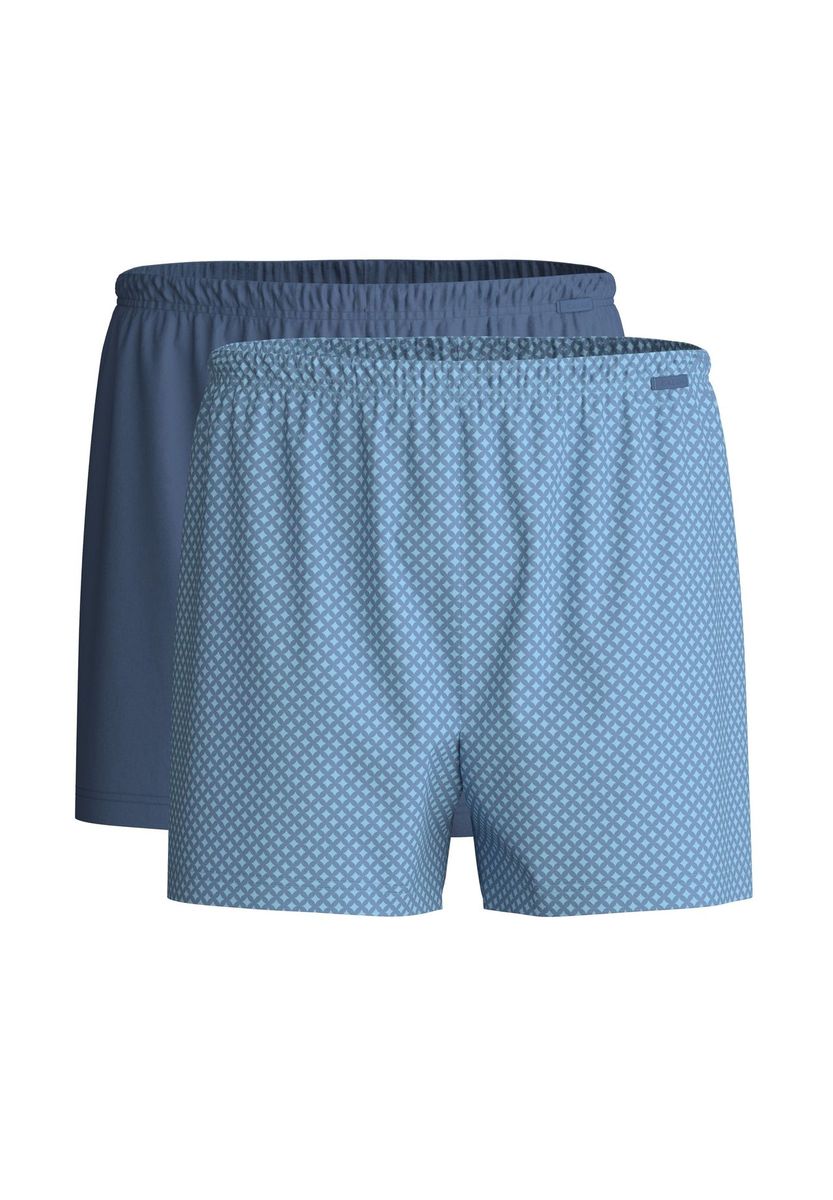 Herren Baumwoll Web-Boxershorts Doppelpack