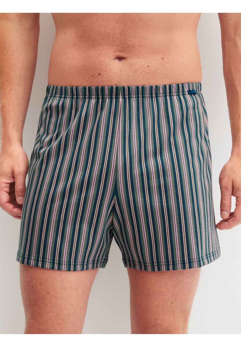 Gestreifte Jersey-Boxershorts aus Baumwolle