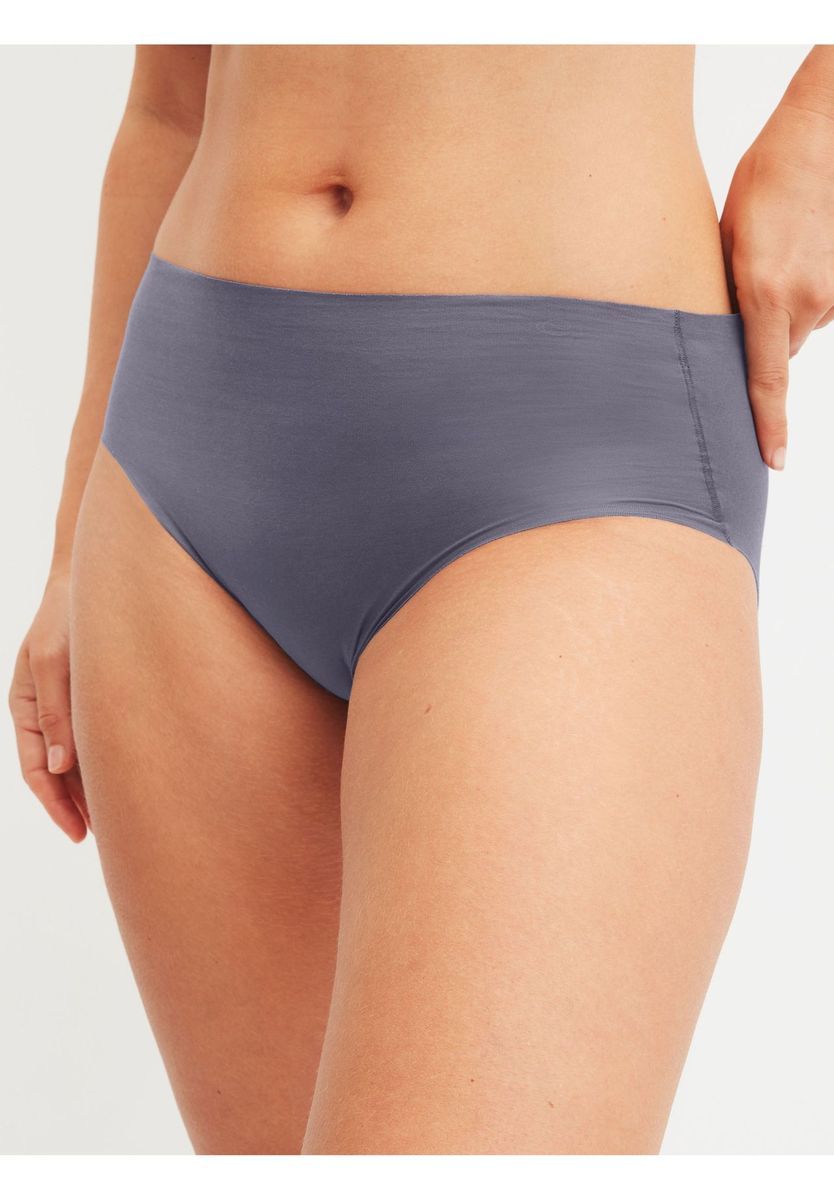 Nahtloser Midi-Slip Natural Skin Grau