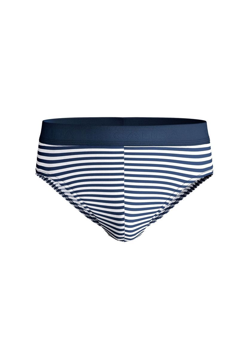 Gestreifte Herrenslips aus Baumwollmischung