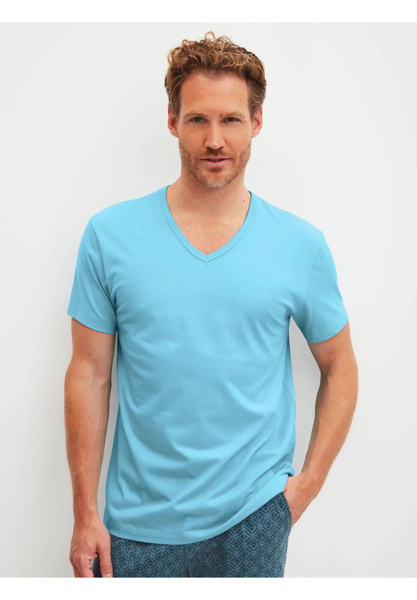 Klassisches Baumwoll T-Shirt mit Rundhalsausschnitt