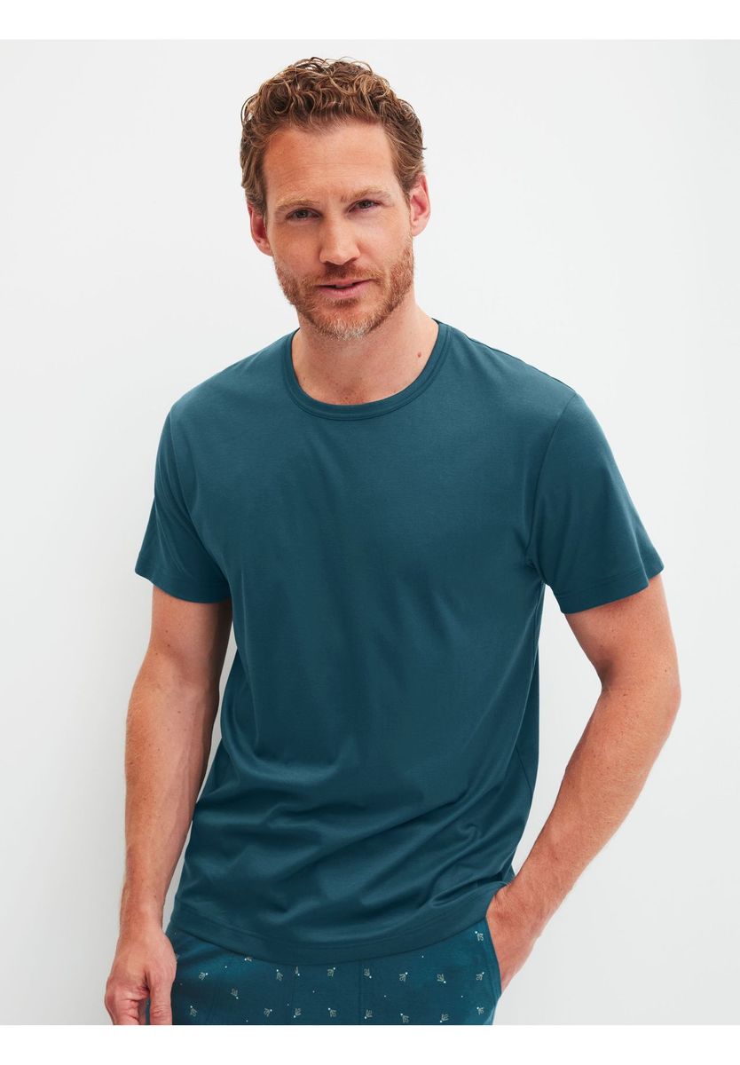 CALIDA T-Shirt, für Herren, türkis, L