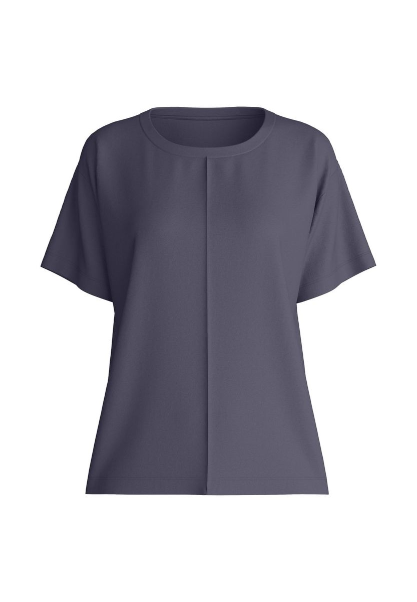 Locker geschnittenes Modal-Mischgewebe T-Shirt