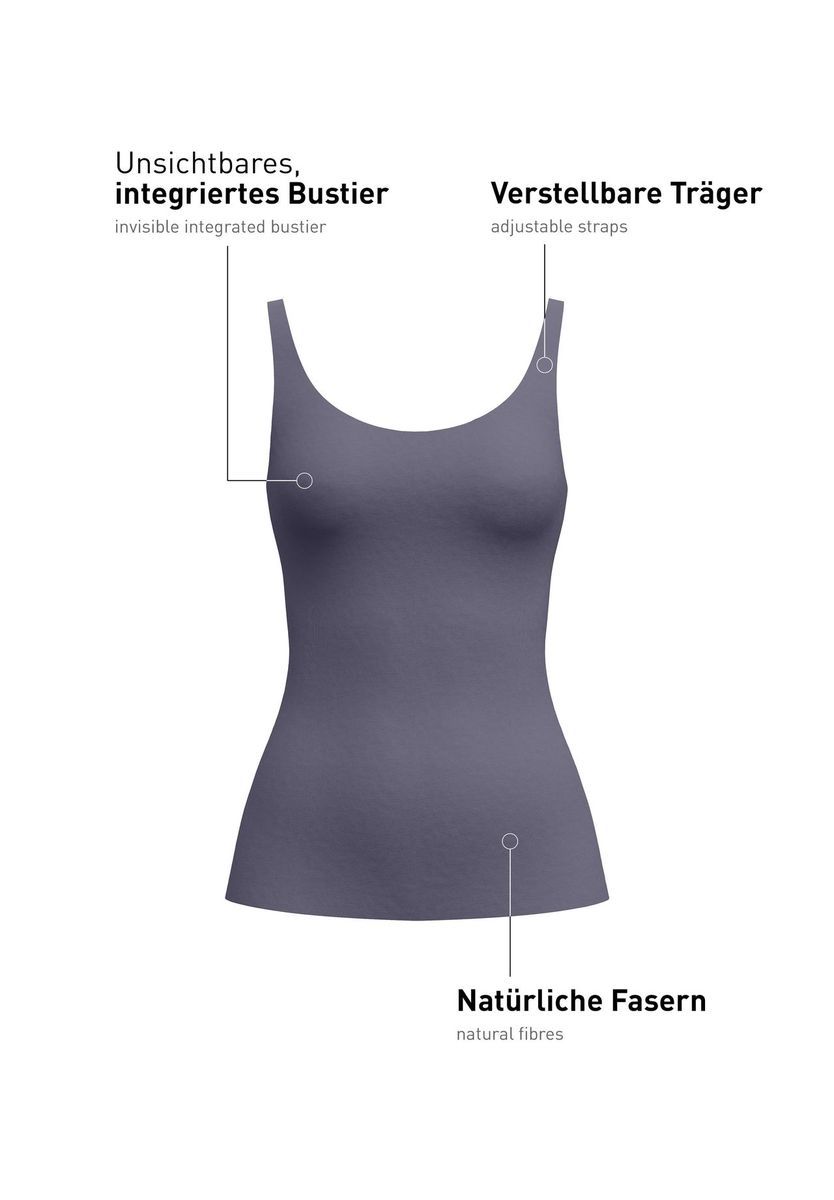 Nahtloses Tanktop mit integriertem BH