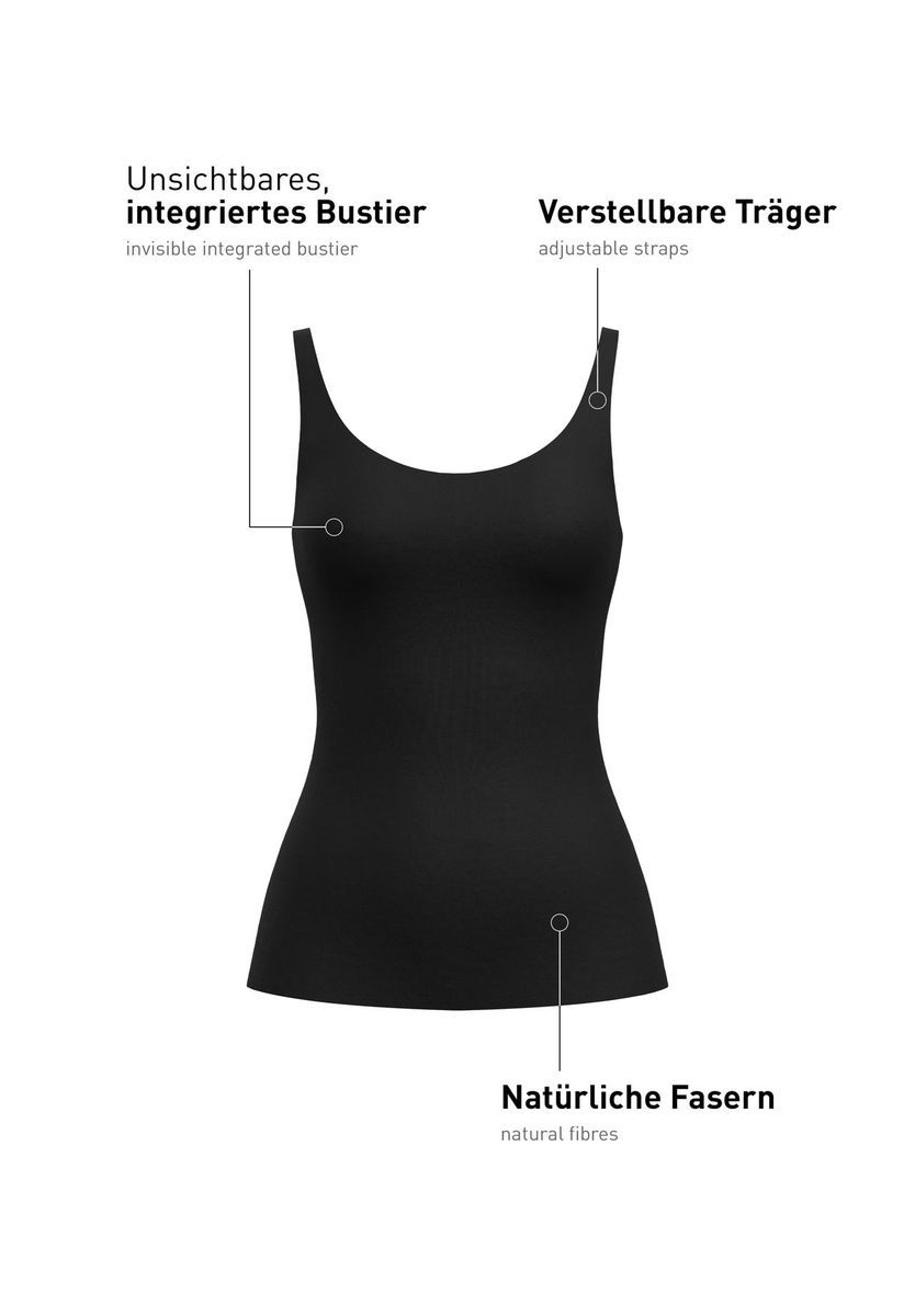 Nahtloses Tanktop mit integriertem BH