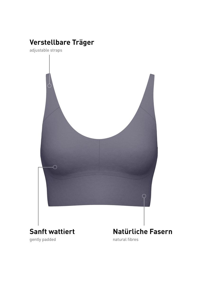 Nahtloses Bralette mit verstellbaren Trägern
