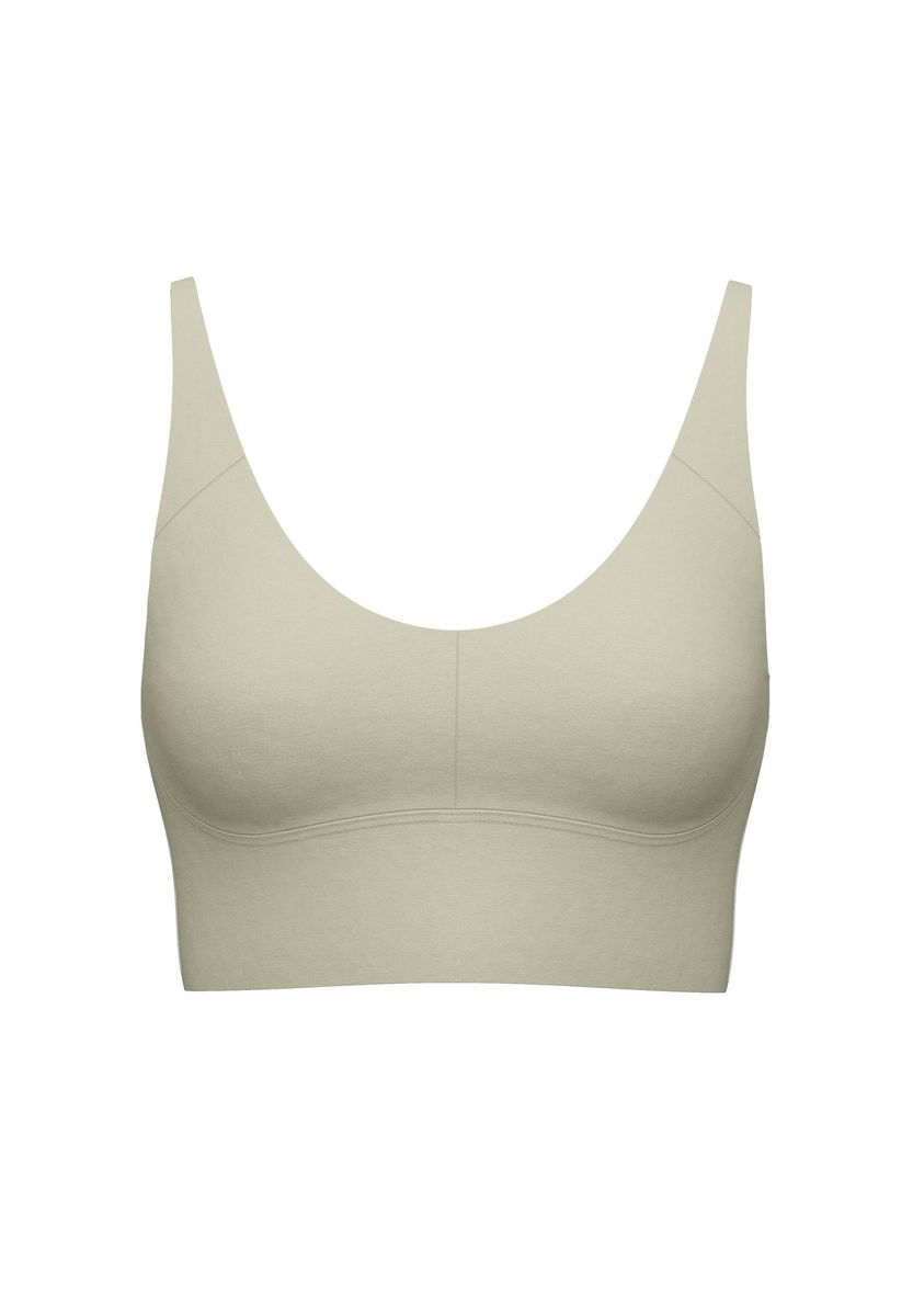 Nahtloses Bustier-Top mit verstellbaren Trägern