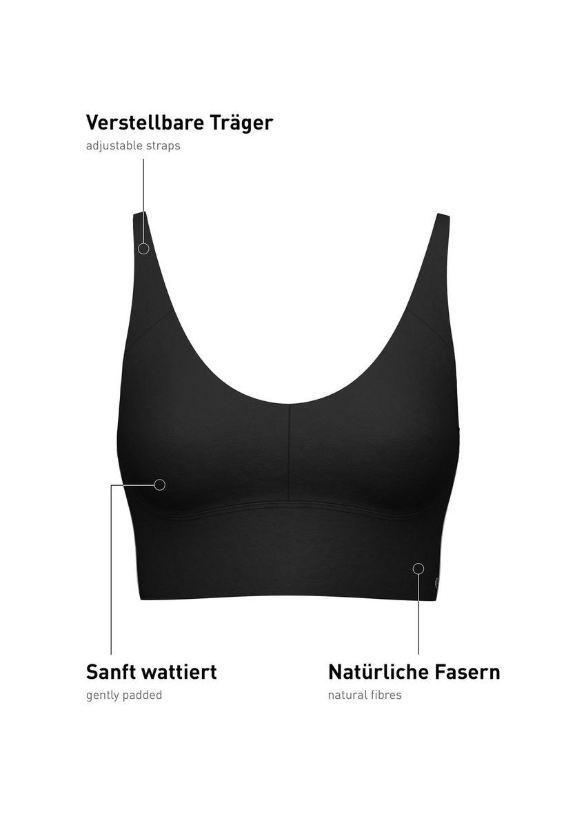 Nahtloses Bustier mit verstellbaren Trägern