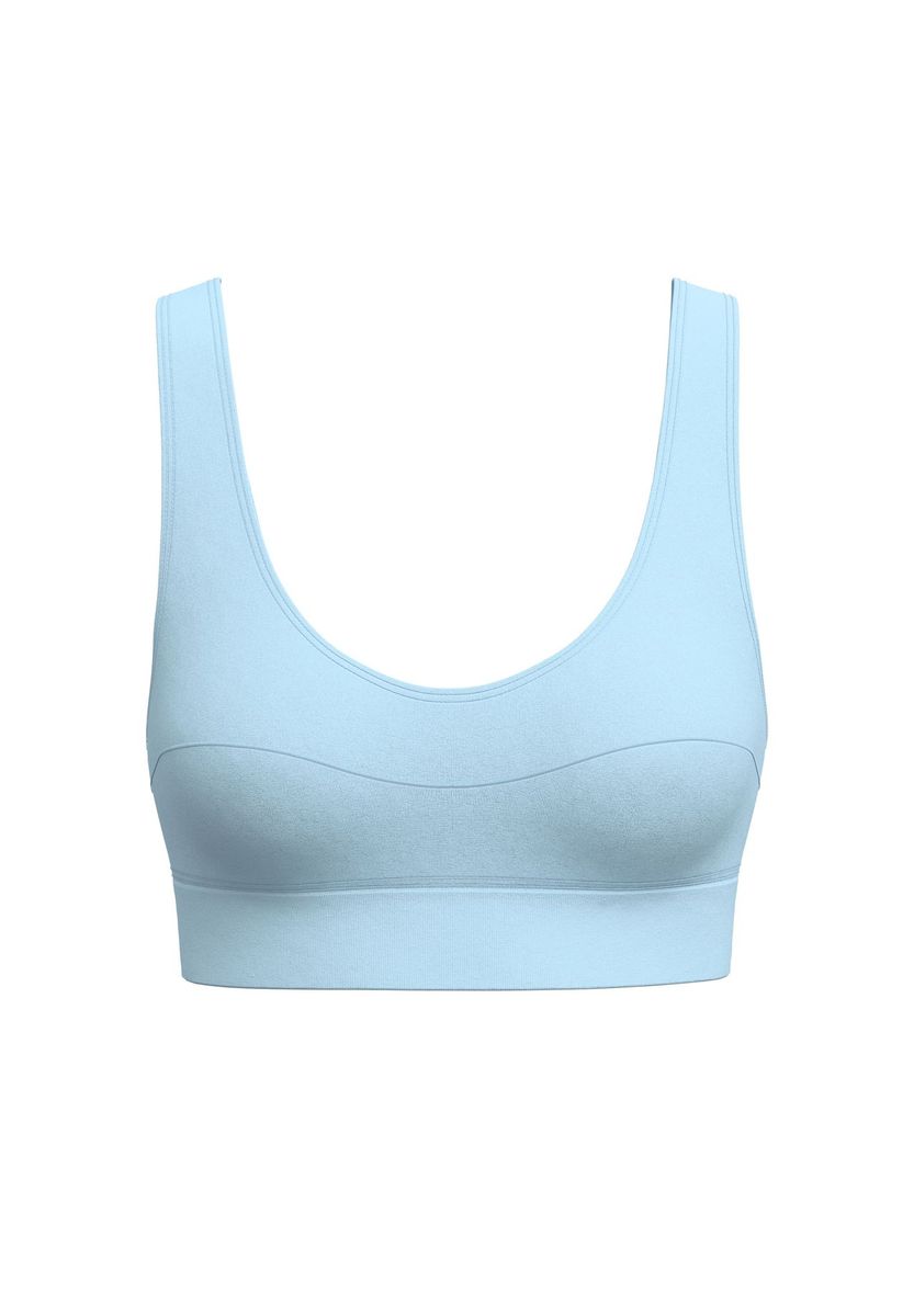 Bequemes Sport-Bustier aus Baumwollmischung