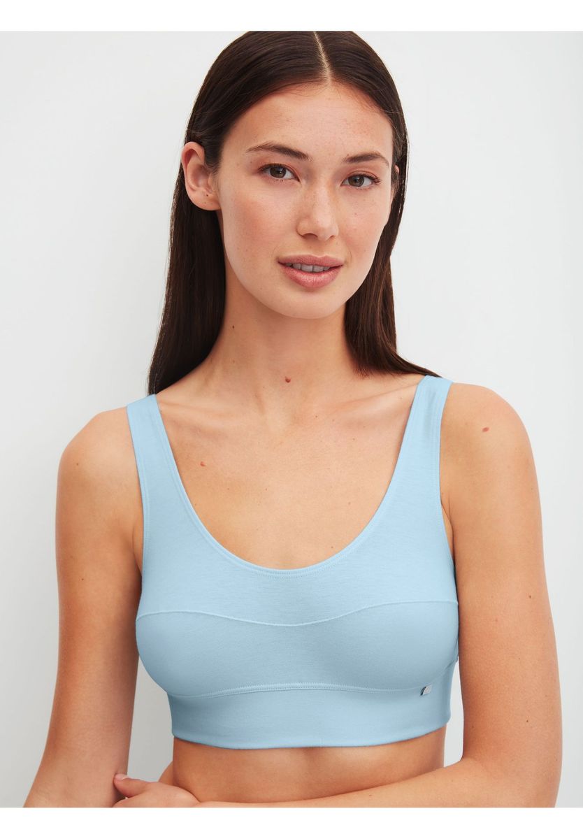 Bequemes Sport-Bustier aus Baumwollmischung