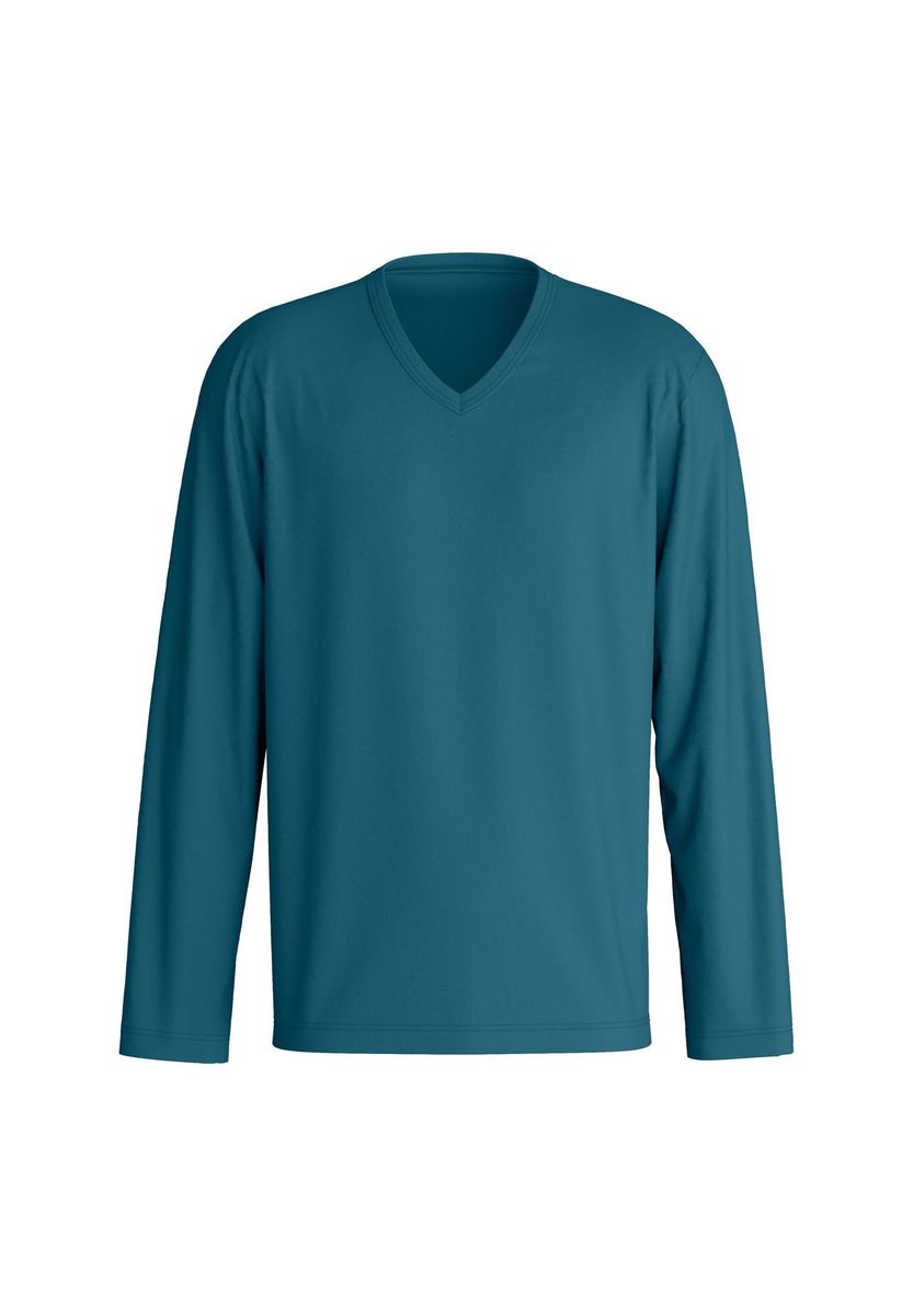 CALIDA T-Shirt, Langarm, für Herren, türkis, L