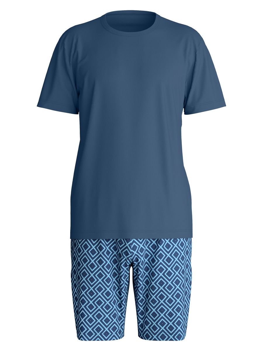 Gestreiftes Baumwoll-Pyjama-Set für Herren