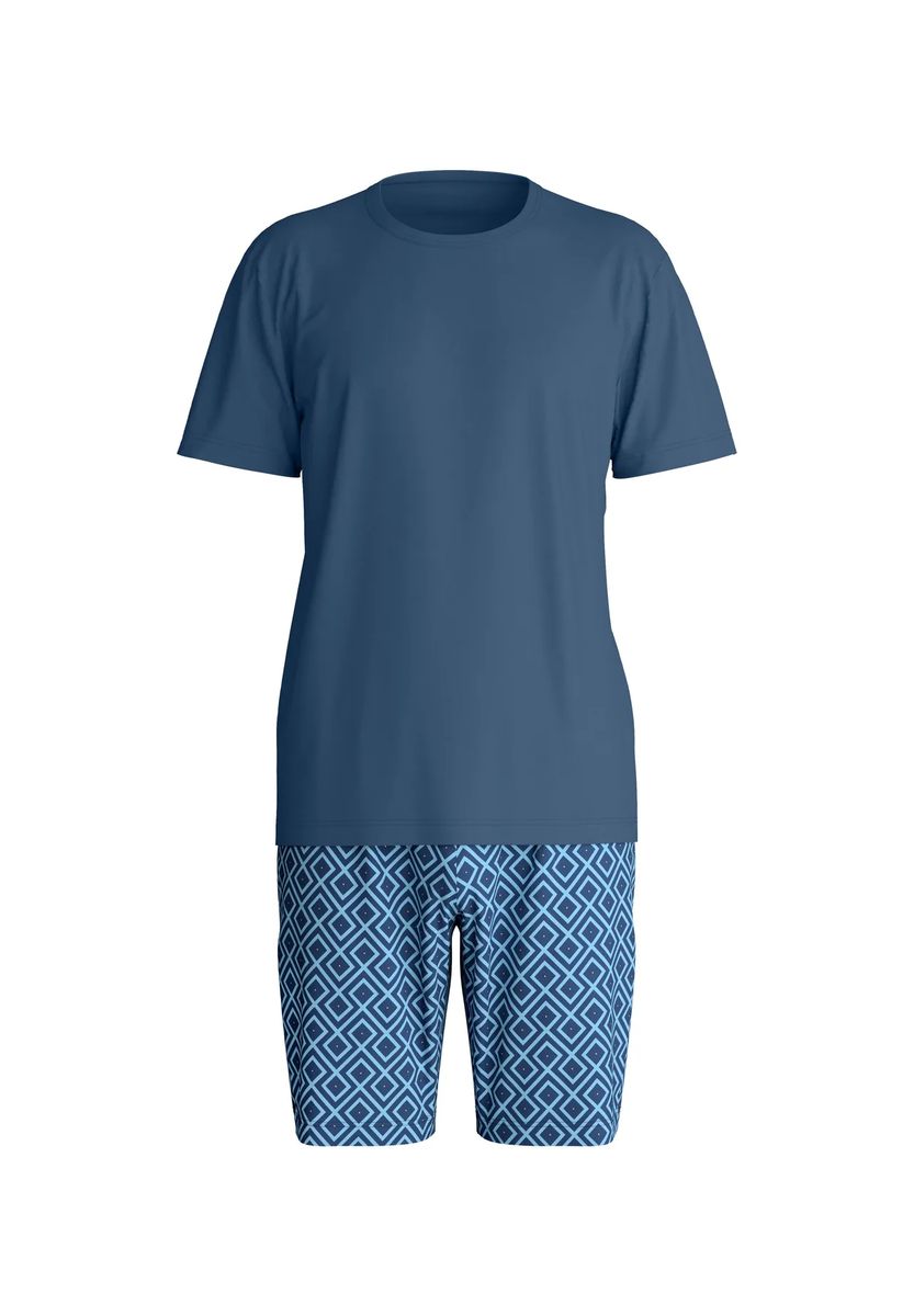 Gestreiftes Baumwoll-Pyjama-Set für Herren