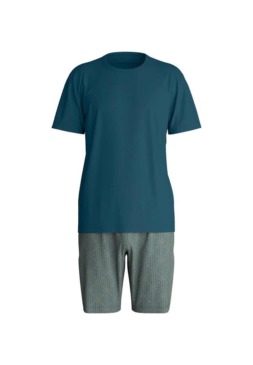 Herren Kurz Pyjama Set aus Baumwolle