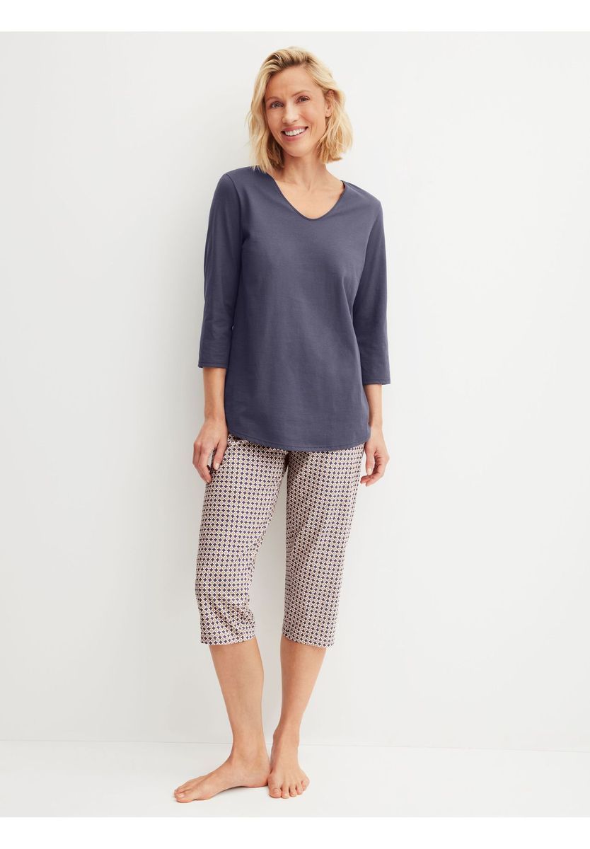 Bequemes 3/4-Arm Pyjama-Set