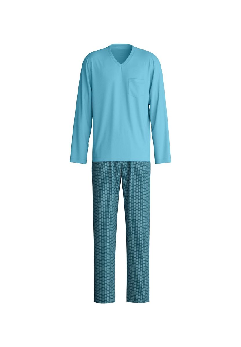CALIDA Schlafanzug, lang, für Herren, blau, L