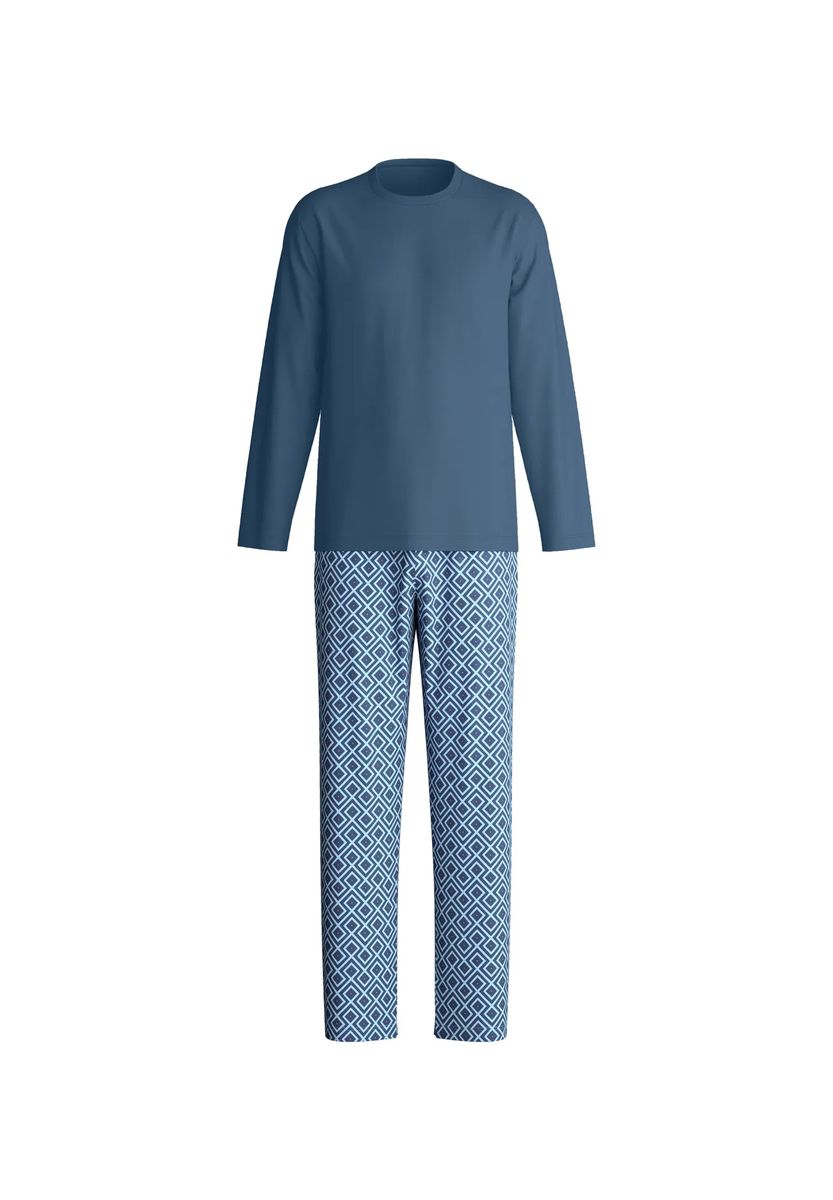 CALIDA Schlafanzug, lang, für Herren, blau, L